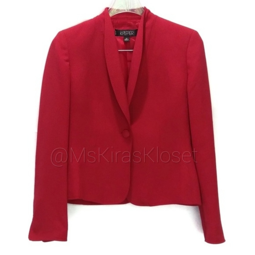 Fitted Single Button Blazer Euc - image 2